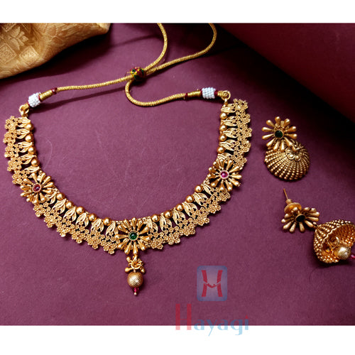 Traditional Necklace Rajwadi Polish Bridal Wear Online