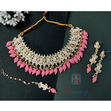 Baby Pink Kundan Necklace Online 