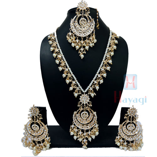 Chandbali Necklace Earrings Set Online 