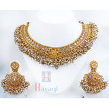 Traditional Pearl Cluster Necklace Sets