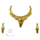 Microplated Golden Necklace Short
