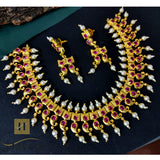 Kohiri Design Pearl Short Necklace Set