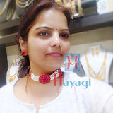 Pendant Pearl Choker Necklace Set Online India-Hayagi Pune