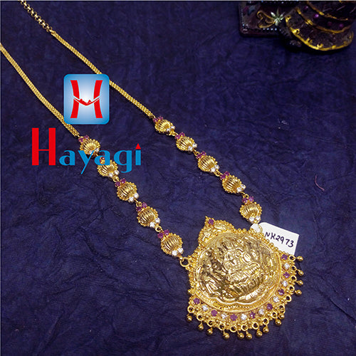 Traditional Long Necklace Laxmi Lord Online_Hayagi