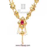 Ganapati Kalash Modak Haar in Gold Forming -Hayagi - Beeline  - 2