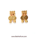 Eid Special Chand Tara Pearl Coin Pendant Necklace Online_Hayagi (Pune)