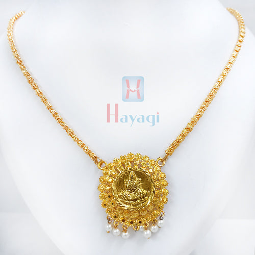 Golden Chain With Golden Laxmi Pendant Online