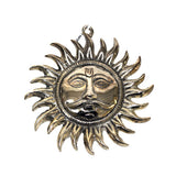 Sun Wall Hanging Statue In Silver Finish Online