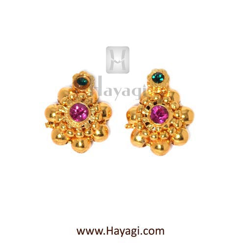 Maharashtrian Kudi Thushi Earrings Tops Buy Online - Hayagi - Beeline  - 2