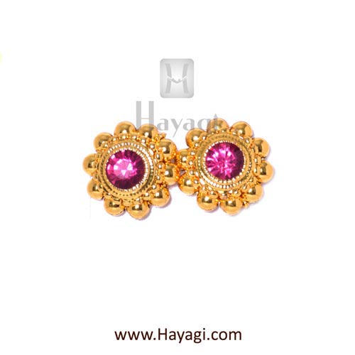 Maa Durga Goddess Face Medallion Vajratik Thushi Necklace With Earrings -  Loomfolks