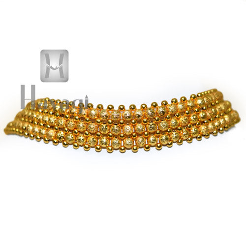Gold Kolhapuri Thushi Patta Necklace Online_Hayagi(Pune)