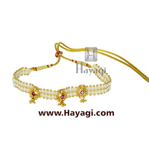 Kolhapuri Pearl Chinchpeti Necklace Online Shopping-Hayagi - Beeline  - 1