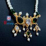 Green Tanmani Pearl Necklace