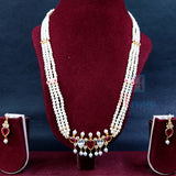 Tanmani Pendant Pearl Short Necklace