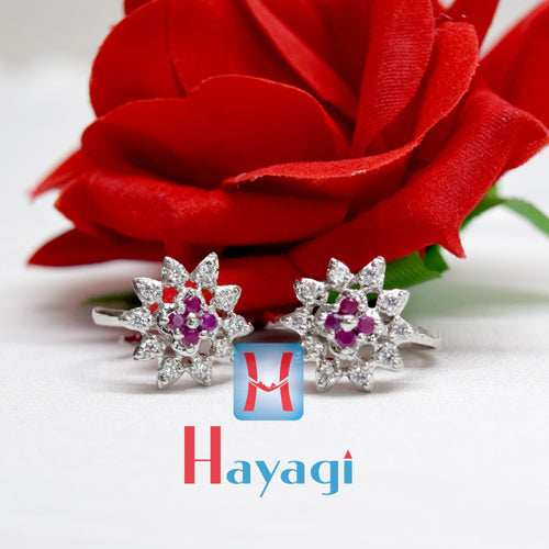 Silver Style Jewellery Double Flower Fancy Design Sterling Silver Silver  Plated Toe Ring Price in India - Buy Silver Style Jewellery Double Flower Fancy  Design Sterling Silver Silver Plated Toe Ring Online