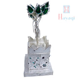 Silver Plated Big Tulsi Plant for Good Luck