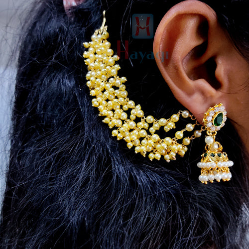 Gold Finish Meenakari Jhumka Earrings Design by Just Jewellery at Pernia's  Pop Up Shop 2024