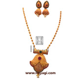 Antique Gold Plated Kemp Pendant, Fashion Jewellery Online_Hayagi